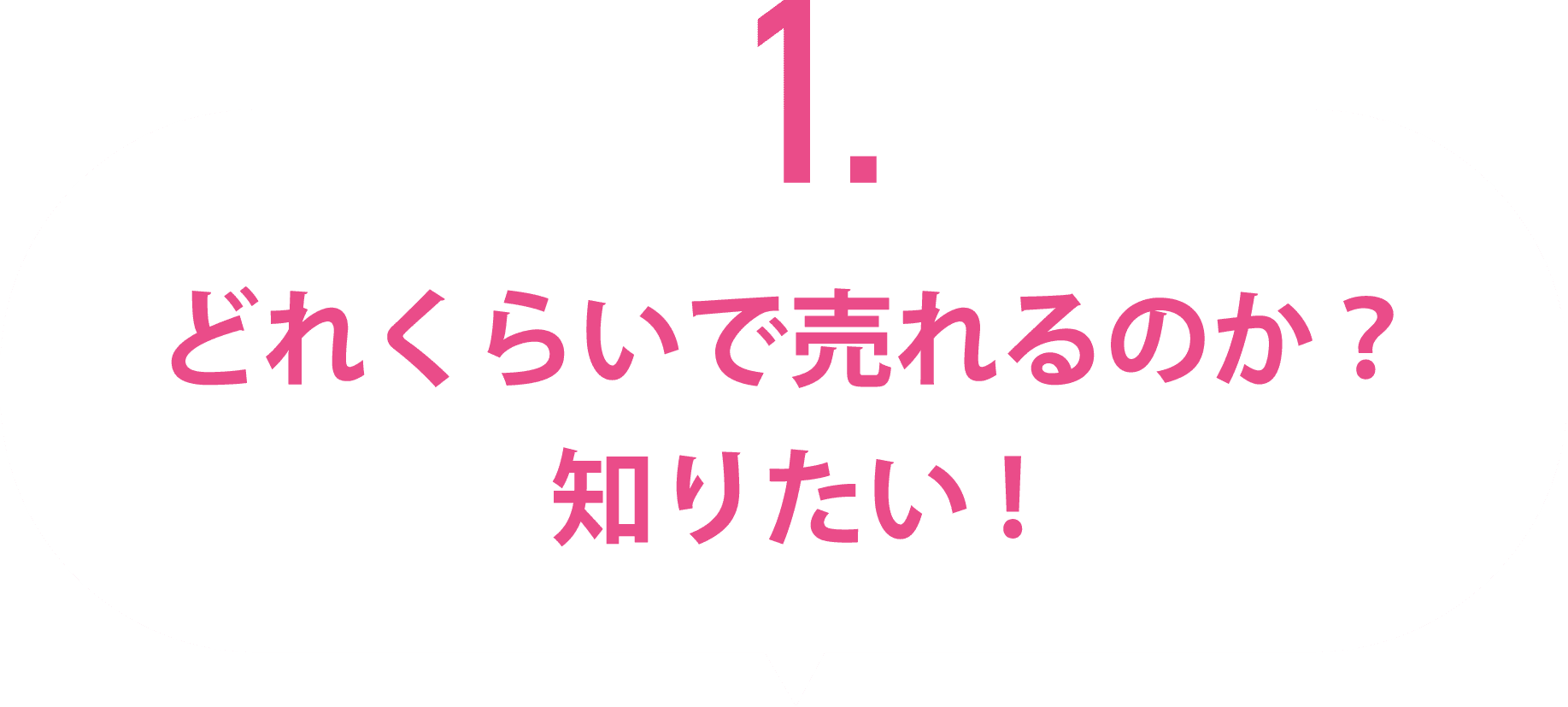 どれくらいで売れるのか?知りたい！